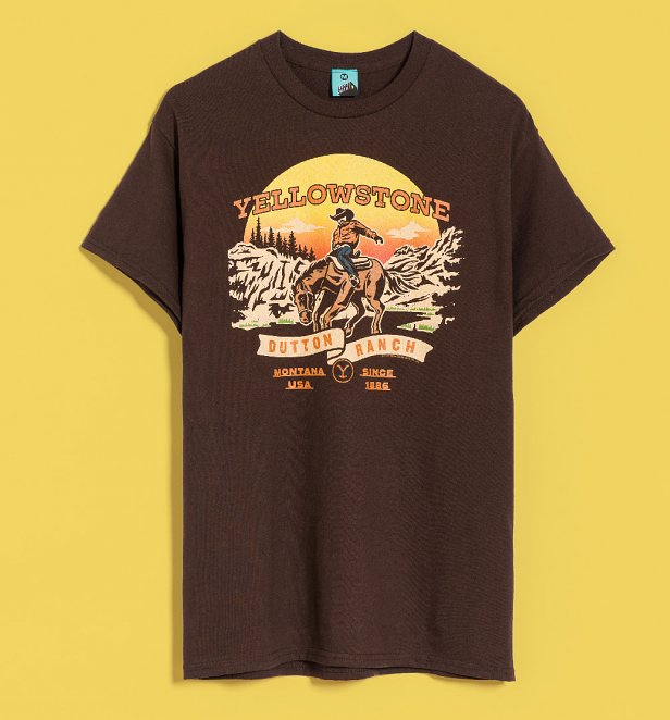 Yellowstone Cowboy Brown T-Shirt