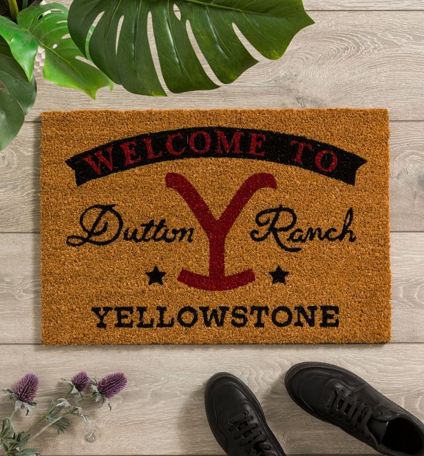 Yellowstone Welcome To Dutton Ranch Door Mat