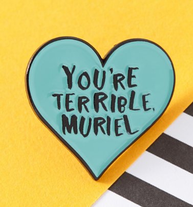 You're Terrible Muriel Enamel Pin from Punky Pins You're Terrible Muriel Enamel Pin from Punky Pins