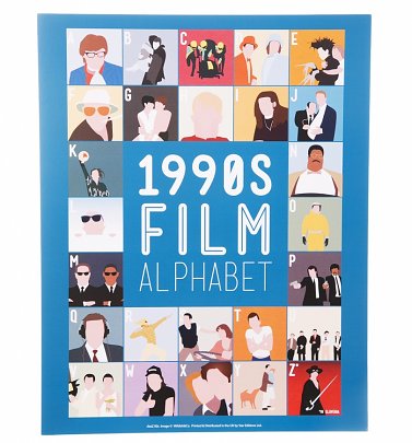 1990's Film Alphabet 11'' x 14'' Art Print 1990's Film Alphabet 11'' x 14'' Art Print