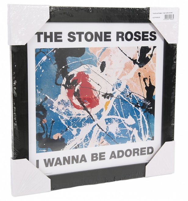 Framed Stone Roses Wanna Be Adored 12" Album Cover Print Framed Stone Roses Wanna Be Adored 12" Album Cover Print