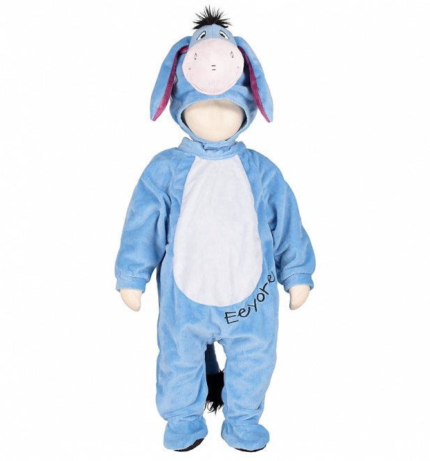 Kids Eeyore Winnie The Pooh Hooded All-In-One Costume Kids Eeyore Winnie The Pooh Hooded All-In-One Costume