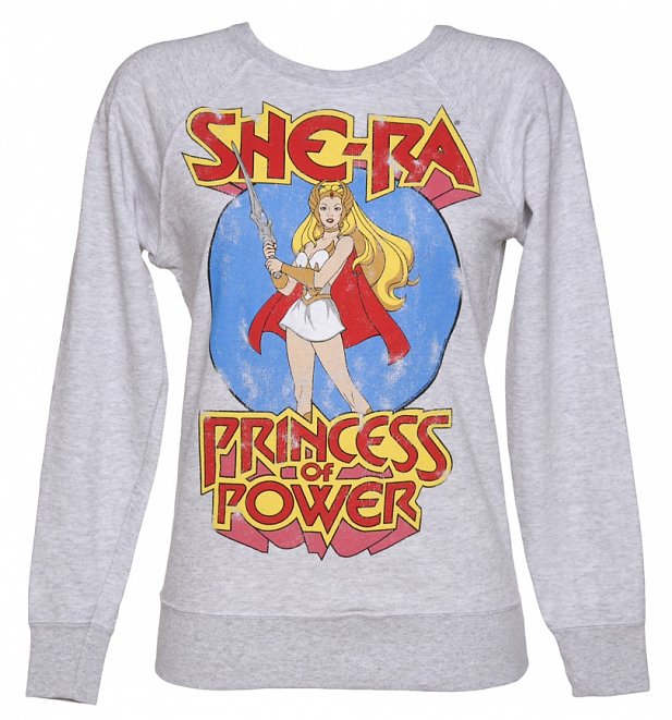 Women's Grey She-Ra Princess Of Power Lightweight Sweater
