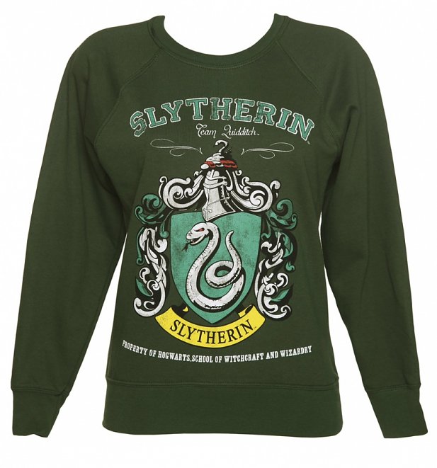 Womens Harry Potter Slytherin Team Quidditch Sweater