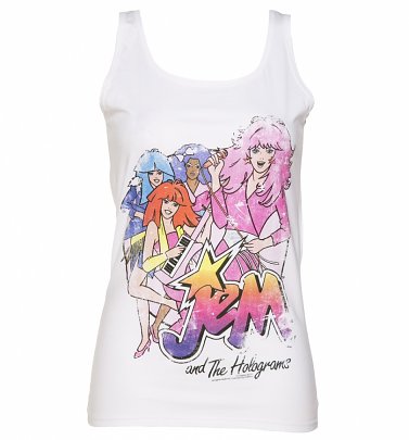 Women's Jem And The Holograms Band Vest Women's Jem And The Holograms Band Vest