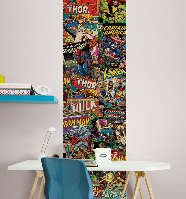Marvel Comics Unique Wall Wallpaper Panel 50cm x 2.5m from Graham & Brown Marvel Comics Unique Wall Wallpaper Panel 50cm x 2.5m from Graham & Brown