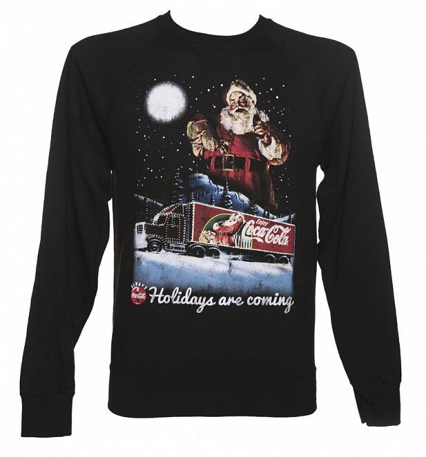 Coca-Cola 'Holidays Are Coming' leichter Herren Weihnachtspullover Coca-Cola 'Holidays Are Coming' leichter Herren Weihnachtspullover
