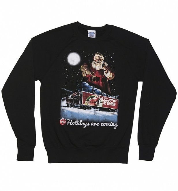 Coca-Cola 'Holidays Are Coming' leichter Herren Weihnachtspullover Coca-Cola 'Holidays Are Coming' leichter Herren Weihnachtspullover