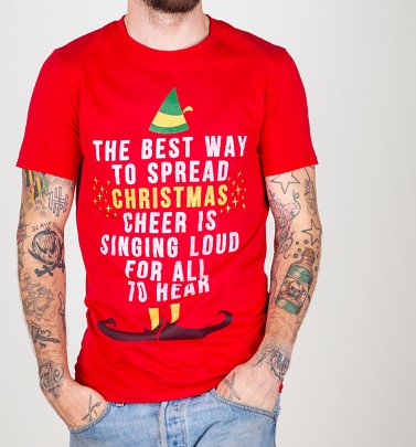 Men's Elf Christmas Cheer T-Shirt Men's Elf Christmas Cheer T-Shirt