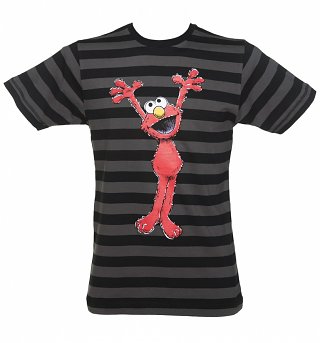 Men's Sesame Street Elmo Striped T-Shirt Men's Sesame Street Elmo Striped T-Shirt