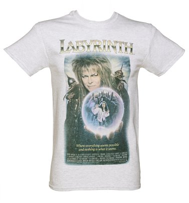 Men's Vintage Labyrinth Movie Poster Heavyweight T-Shirt Men's Vintage Labyrinth Movie Poster Heavyweight T-Shirt