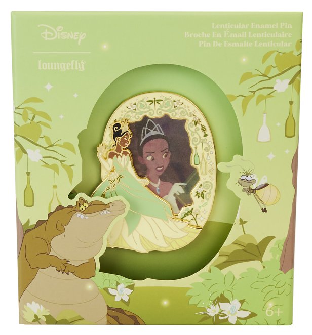 Loungefly Disney Princess And The Frog Tiana Lenticular 3" Collector Box Pin