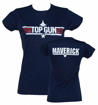 Women's Navy Top Gun Maverick Fitted T-Shirt Women's Navy Top Gun Maverick Fitted T-Shirt