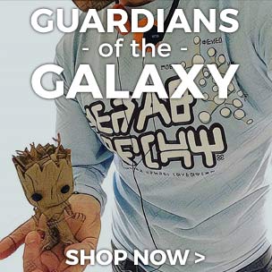 Shop our Guardians of the Galaxy t-shirts and accessories, they're out-of-this-world!