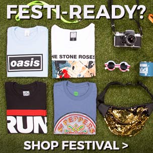 Shop our Festival t-shirts and accessories and make it a weekend to really remember with our exclusive range of goodies!