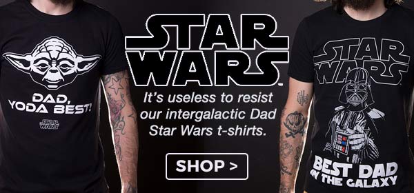 Star Wars - It's useless to resist our intergalactic Dad Star Wars t-shirts.