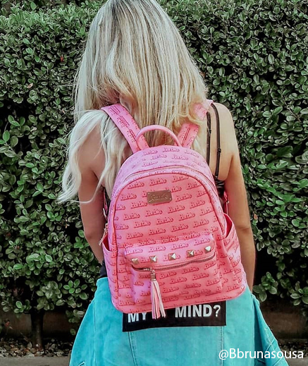 Pink Barbie Logo Backpack