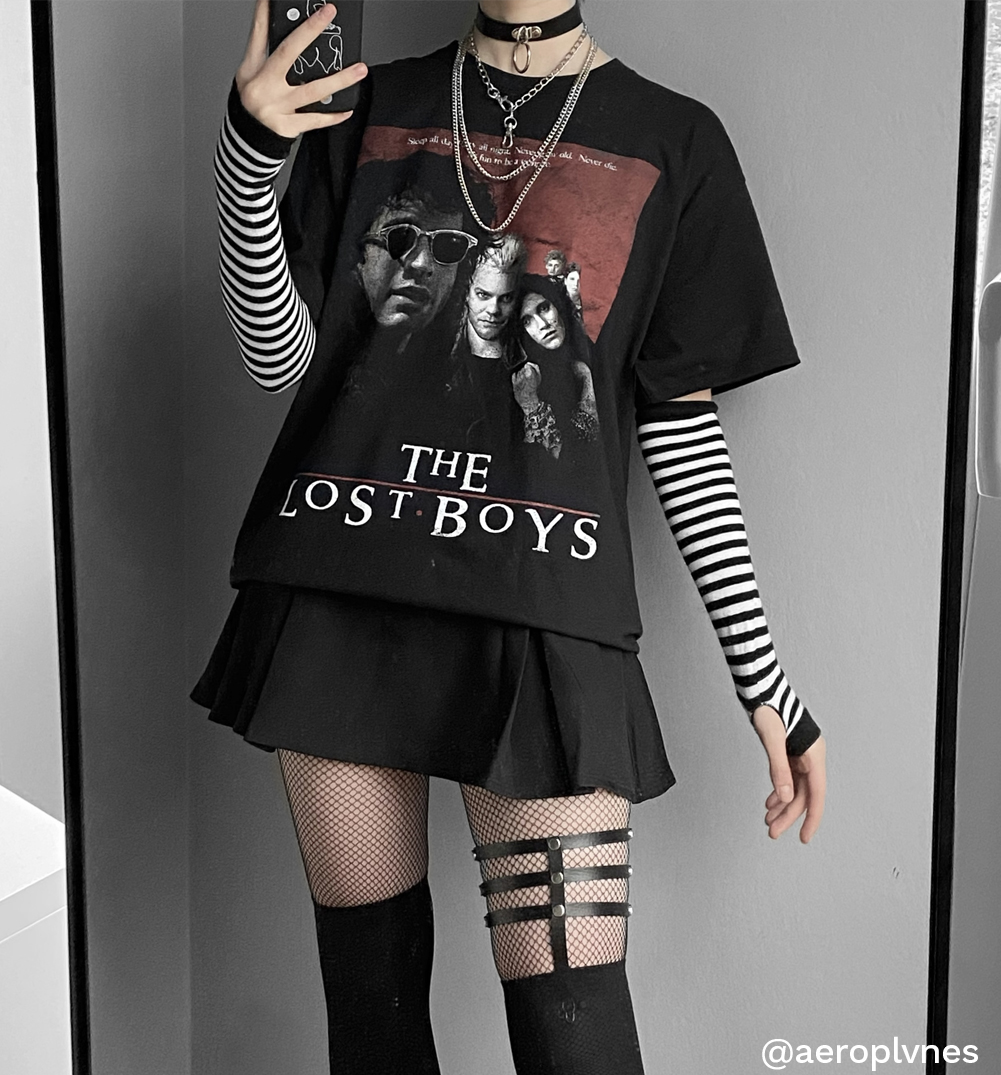 Black The Lost Boys Movie Poster T-Shirt