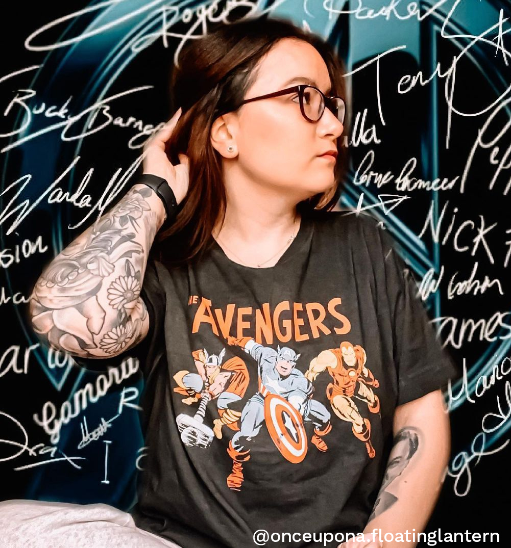 Black Acid Wash Vintage Marvel Avengers T-Shirt