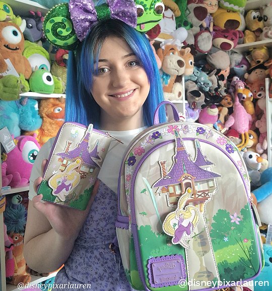 Loungefly Disney Tangled Rapunzel Swinging From Tower Mini Backpack