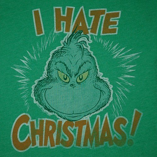 I Hate Christmas Ladies Grinch TShirt from Junk Food