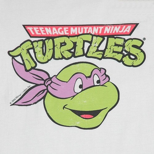 White Donatello Ladies Teenage Mutant Ninja Turtles T-Shirt from Vacant