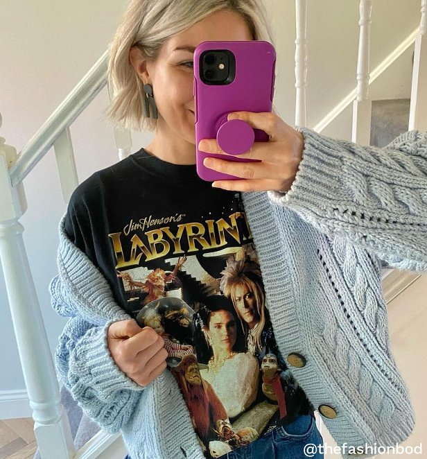 Retro Labyrinth Black TShirt